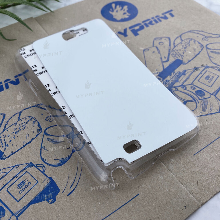 Чехол для сублимации 2D пластиковый (PC) для Samsung Note 2 прозрачный (3469) 