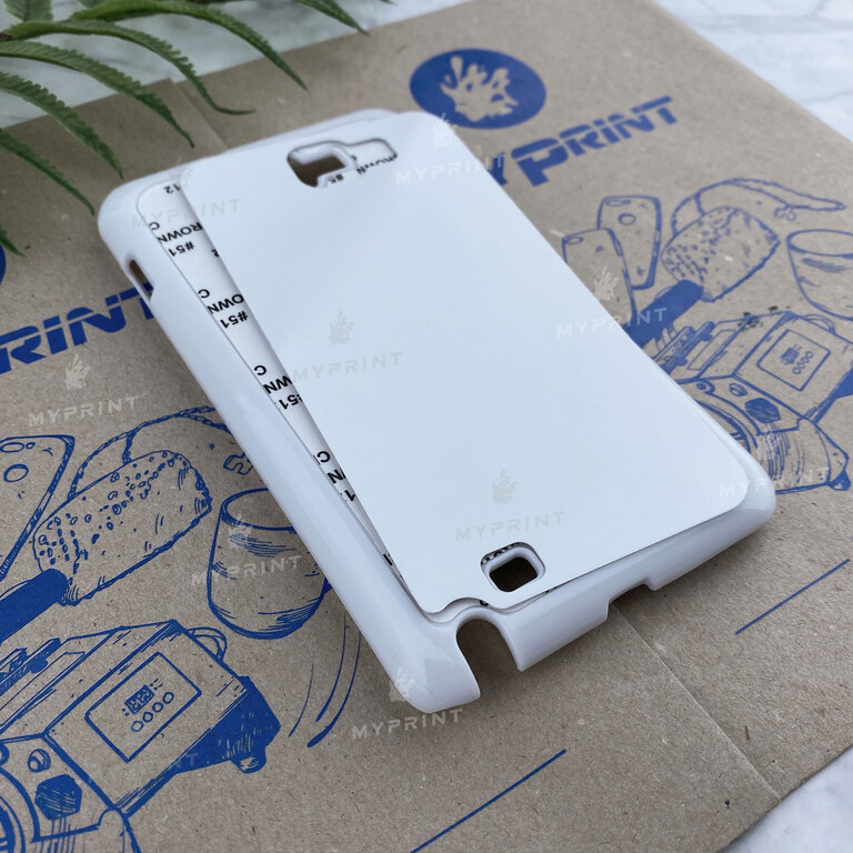 Чохол для сублімації 2D пластиковий (PC) для Samsung Note 1 білий (3472) 