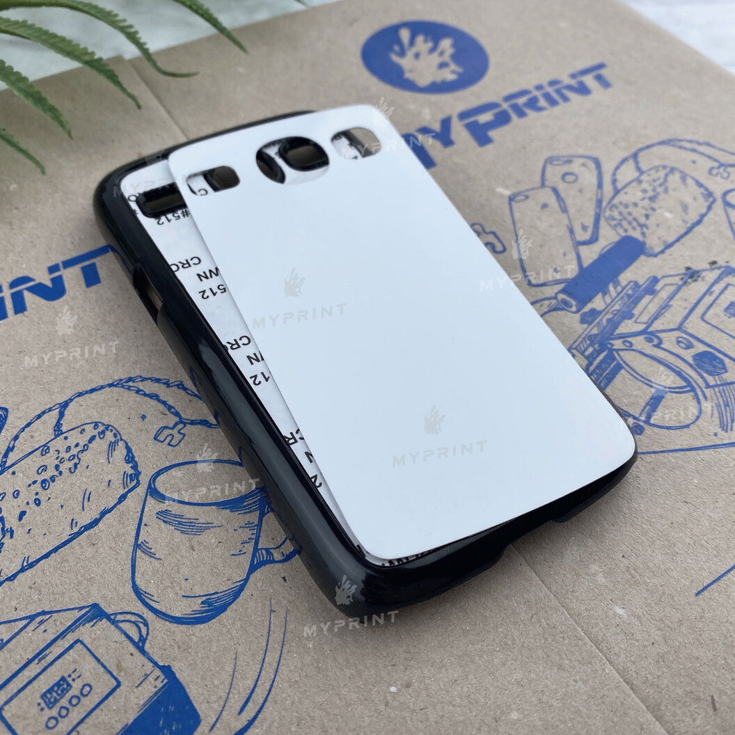 Cover for sublimation 2D plastic (PC) for Samsung Core I8262 black (3483) - фото 2 Cover for sublimation 2D plastic (PC) for Samsung Core I8262 black (3483) - фото 2 - Blanks for sublimation