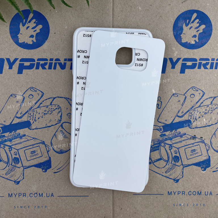 Cover for sublimation 2D plastic (PC) for Samsung S6 Edge Plus white (3981)  Cover for sublimation 2D plastic (PC) for Samsung S6 Edge Plus white (3981)