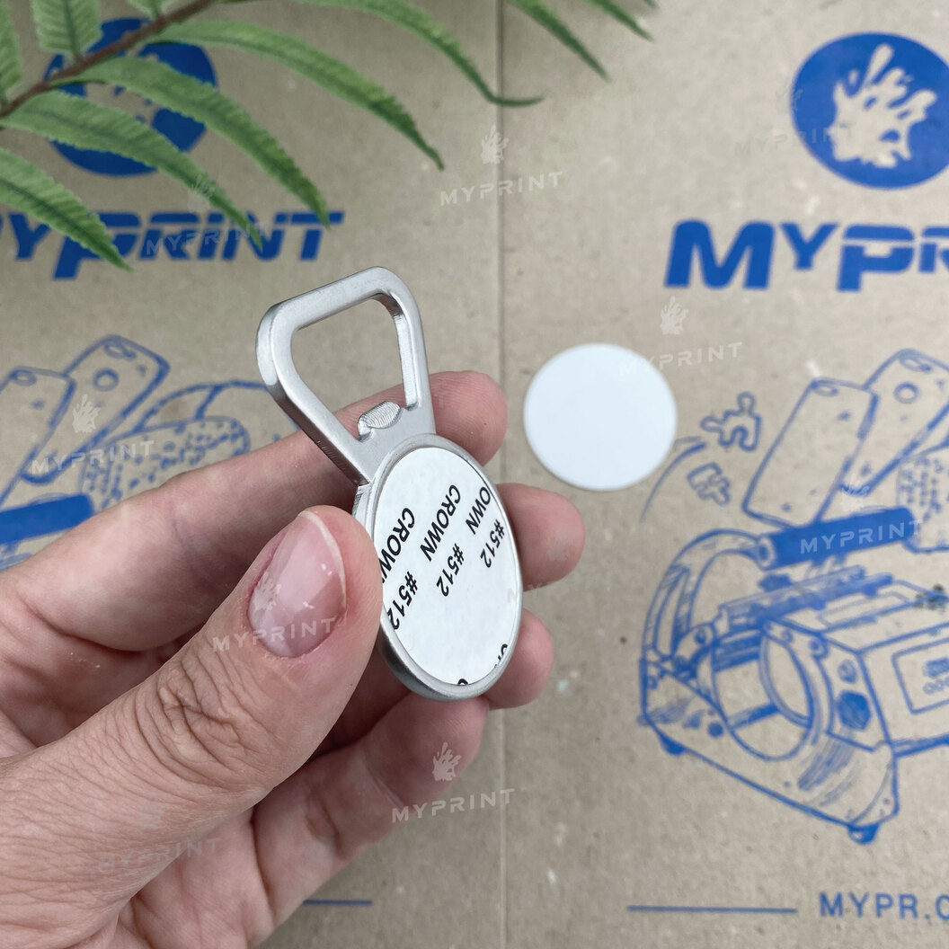 Магнит-открывашка для сублимации металлический круглый d = 3 см (6414) - фото 2 Магнит-открывашка для сублимации металлический круглый d = 3 см (6414) - фото 2 - Заготовки для сублимации