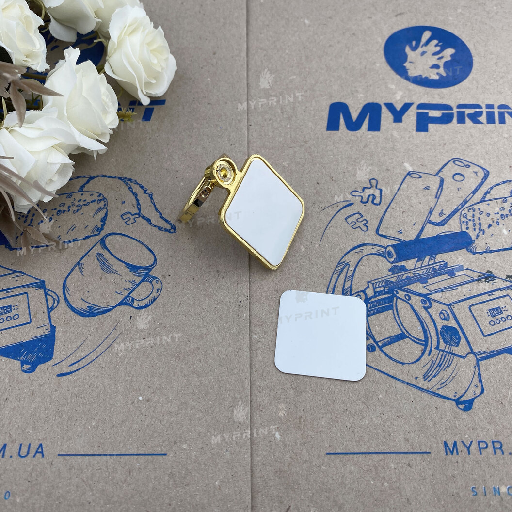 Popsocket for sublimation metal square golden 28*28 mm (6394) - фото 4 Popsocket for sublimation metal square golden 28*28 mm (6394) - фото 4 - Blanks for sublimation