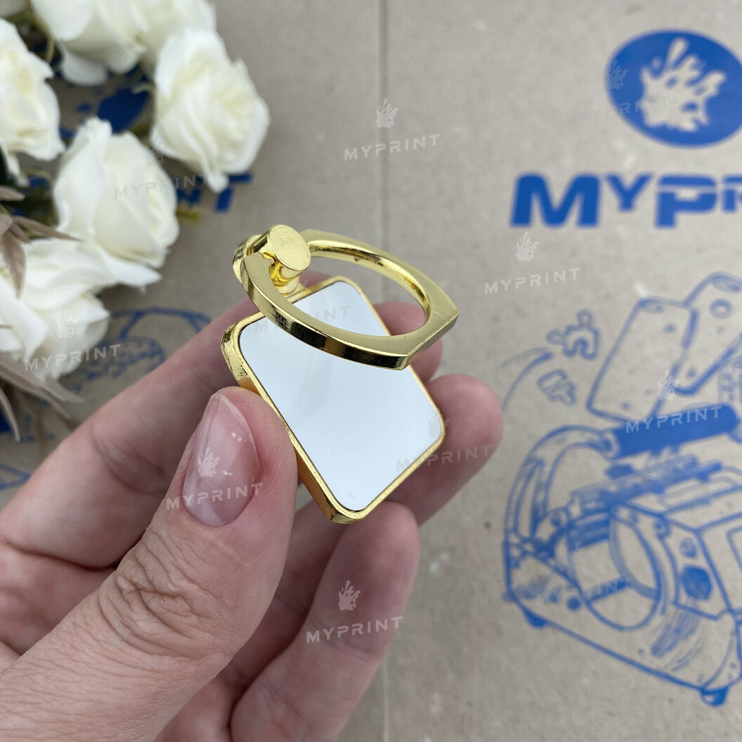 Popsocket for sublimation metal square golden 28*28 mm (6394) - фото 5 Popsocket for sublimation metal square golden 28*28 mm (6394) - фото 5 - Blanks for sublimation