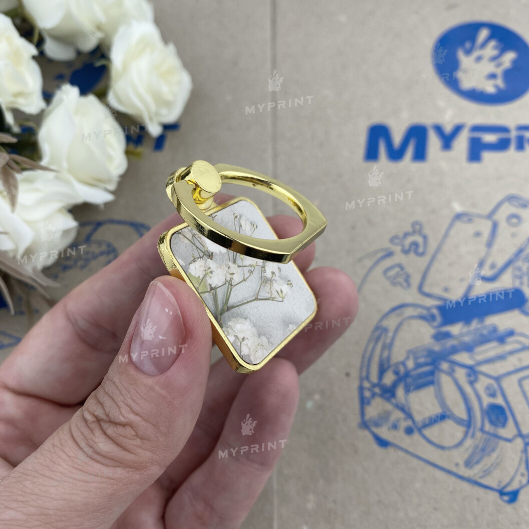 Popsocket for sublimation metal square golden 28*28 mm (6394) - фото 7 Popsocket for sublimation metal square golden 28*28 mm (6394) - фото 7 - Blanks for sublimation