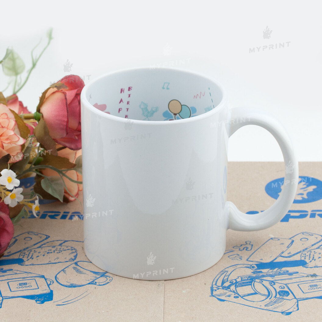 Чашка для сублімації з написом всередині "З днем народження" 11 Oz (330 мл) (6422) - фото 3 Чашка для сублімації з написом всередині "З днем народження" 11 Oz (330 мл) (6422) - фото 3 - Заготовки для сублімації