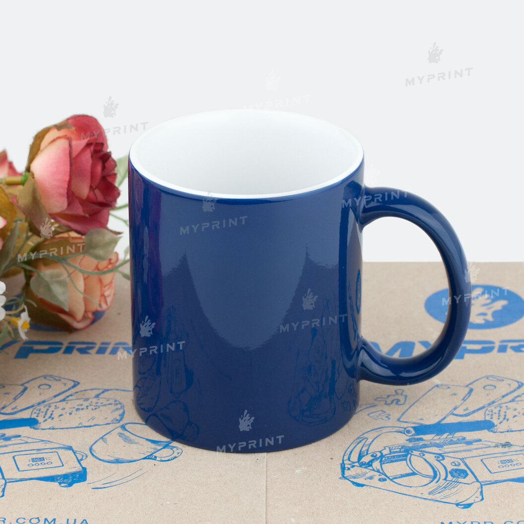Чашка для сублімації хамелеон глянцева синя 11 Oz (330 мл) (6313) - фото 3 Чашка для сублімації хамелеон глянцева синя 11 Oz (330 мл) (6313) - фото 3 - Заготовки для сублімації