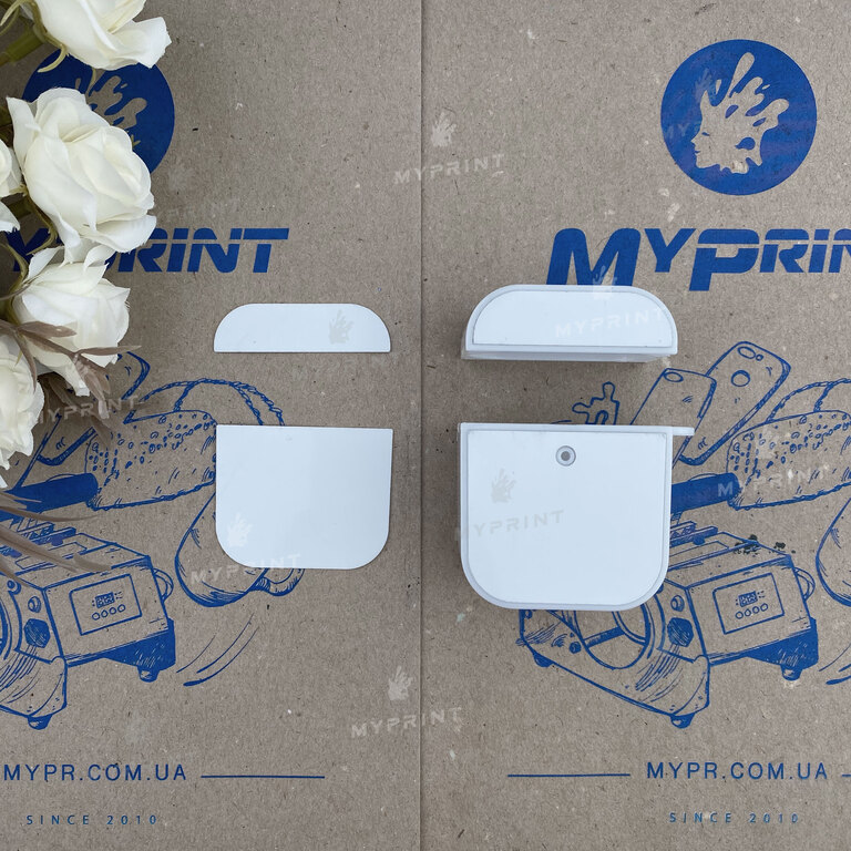 Чохол для сублімації 2D пластиковий (PC) для AirPods білий (6417)  Чохол для сублімації 2D пластиковий (PC) для AirPods білий (6417)