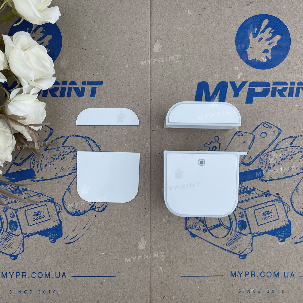 Чехол для сублимации 2D пластиковый (PC) для AirPods белый (6417) - фото 1 Чехол для сублимации 2D пластиковый (PC) для AirPods белый (6417) - фото 1 - Заготовки для сублимации