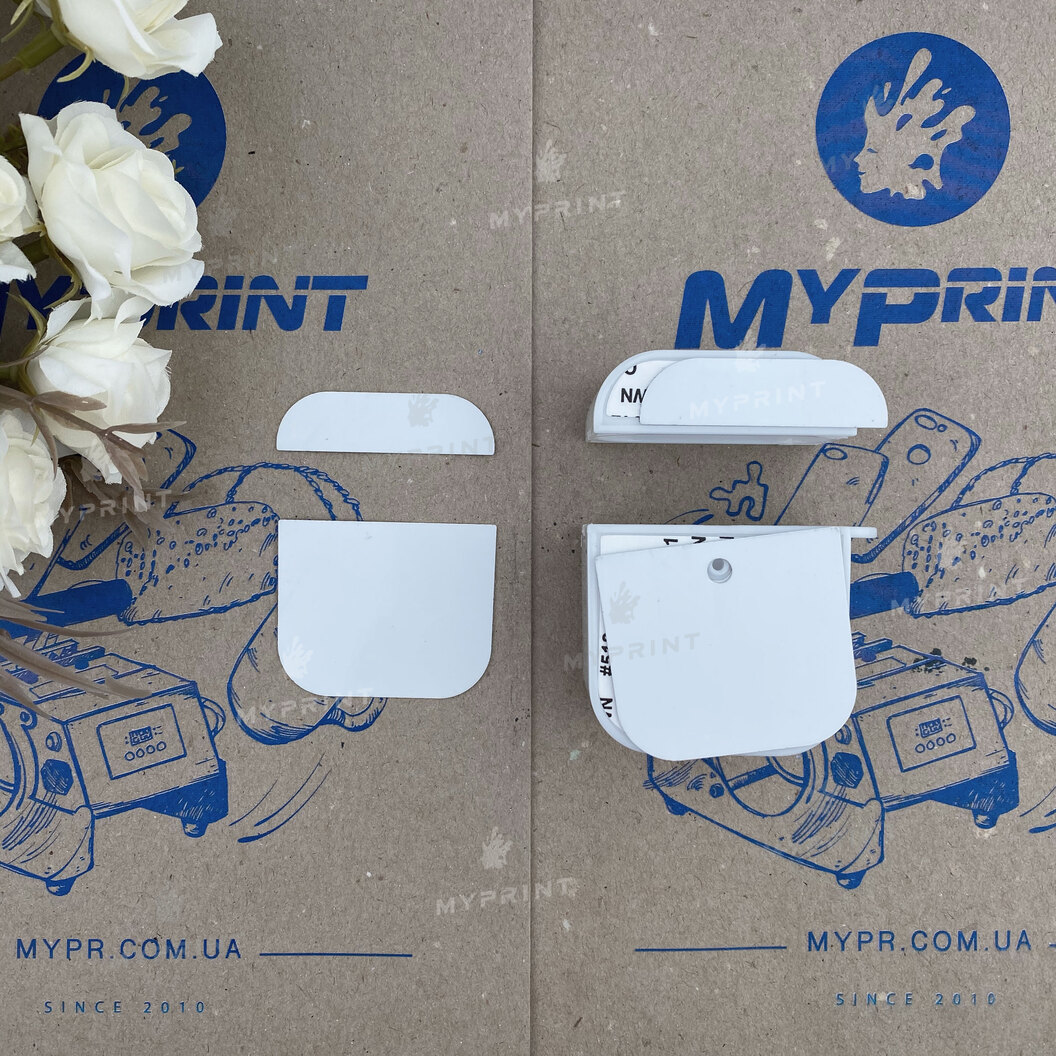 Чехол для сублимации 2D пластиковый (PC) для AirPods белый (6417) - фото 3 Чехол для сублимации 2D пластиковый (PC) для AirPods белый (6417) - фото 3 - Заготовки для сублимации