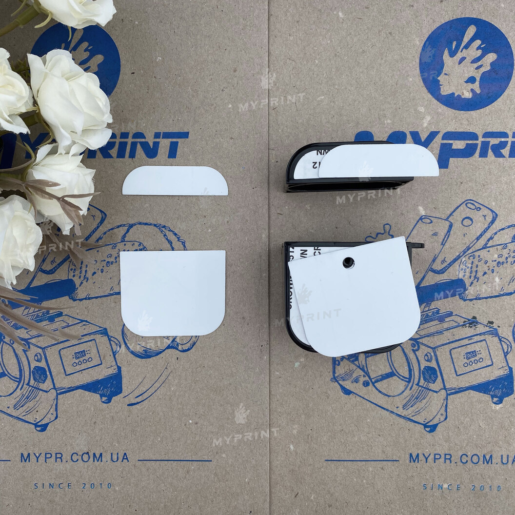 Cover for sublimation 2D plastic (PC) for AirPods black (6416) - фото 3 Cover for sublimation 2D plastic (PC) for AirPods black (6416) - фото 3 - Blanks for sublimation