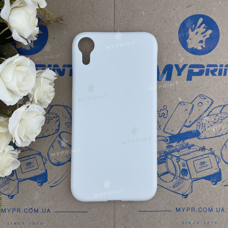 Cover for sublimation 3D plastic for iPhone XR matte (4422)  Cover for sublimation 3D plastic for iPhone XR matte (4422)