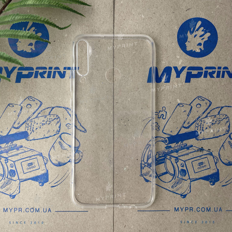 Silicone cover for Huawei P40 Lite E / Y7P transparent (6527) 