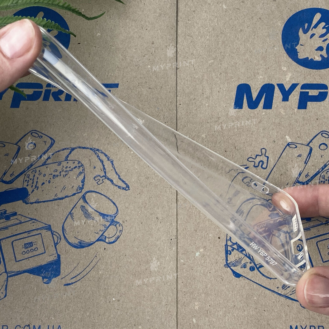 Чохол силіконовий для Huawei Y6p прозорий (6529) - фото 3 - Чохли для УФ друку