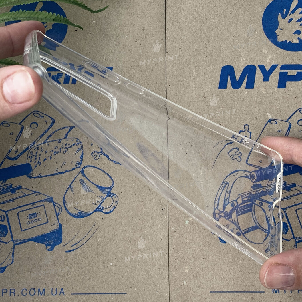 Чохол силіконовий для Huawei P40 Pro прозорий (6536) - фото 3 Чохол силіконовий для Huawei P40 Pro прозорий (6536) - фото 3 - Чохли для УФ друку