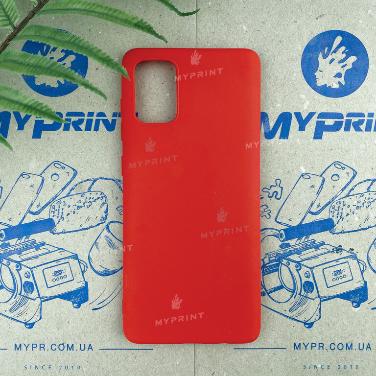 Чохол силіконовий для Samsung A51 червоний (6470) 