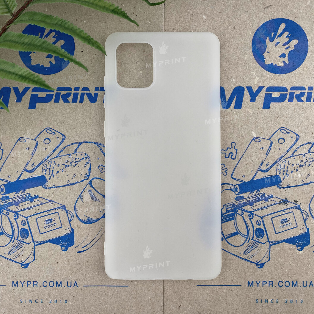 Чохол силіконовий для Samsung Note 10 Lite білий (6552) - фото 1 - Чохли для УФ друку