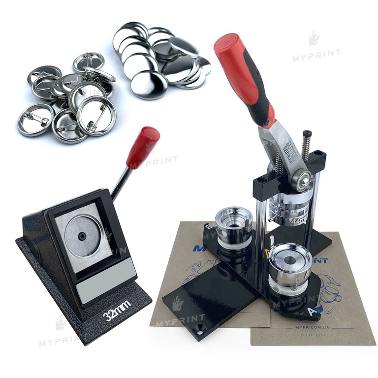 Комплект обладнання для виготовлення значків 32 мм (6744)  Комплект обладнання для виготовлення значків 32 мм (6744)