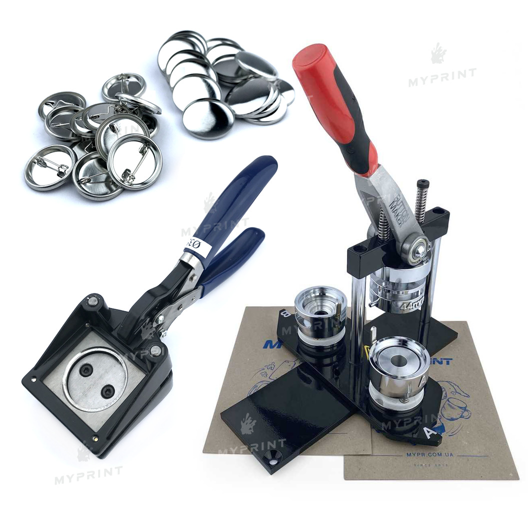 Комплект обладнання для виготовлення значків 25 мм (6745) - фото 1 Комплект обладнання для виготовлення значків 25 мм (6745) - фото 1 - Обладнання і заготовки для значків магнітів брелоків