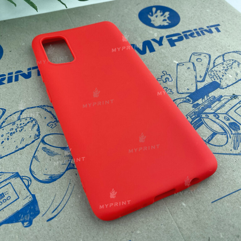 Чохол силіконовий для Samsung A41 червоний (6583) 