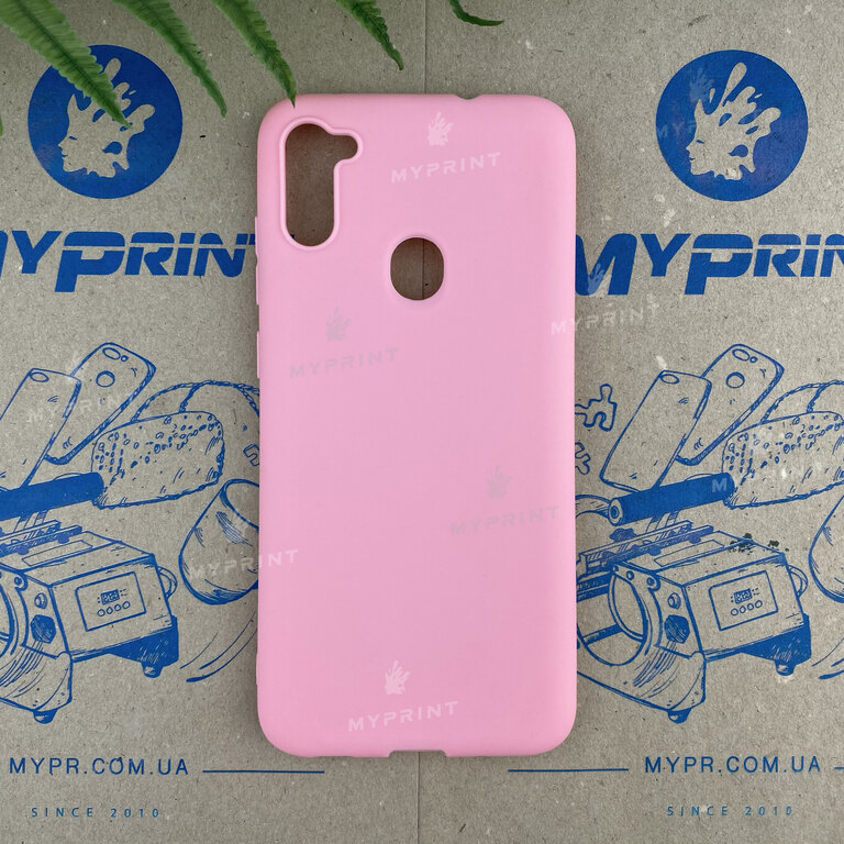 Чохол силіконовий для Samsung A11 / M11 рожевий (6604) 