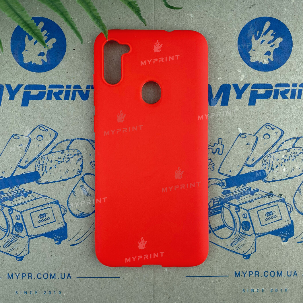 Чохол силіконовий для Samsung A11 / M11 червоний (6605) - фото 1 - Чохли для УФ друку