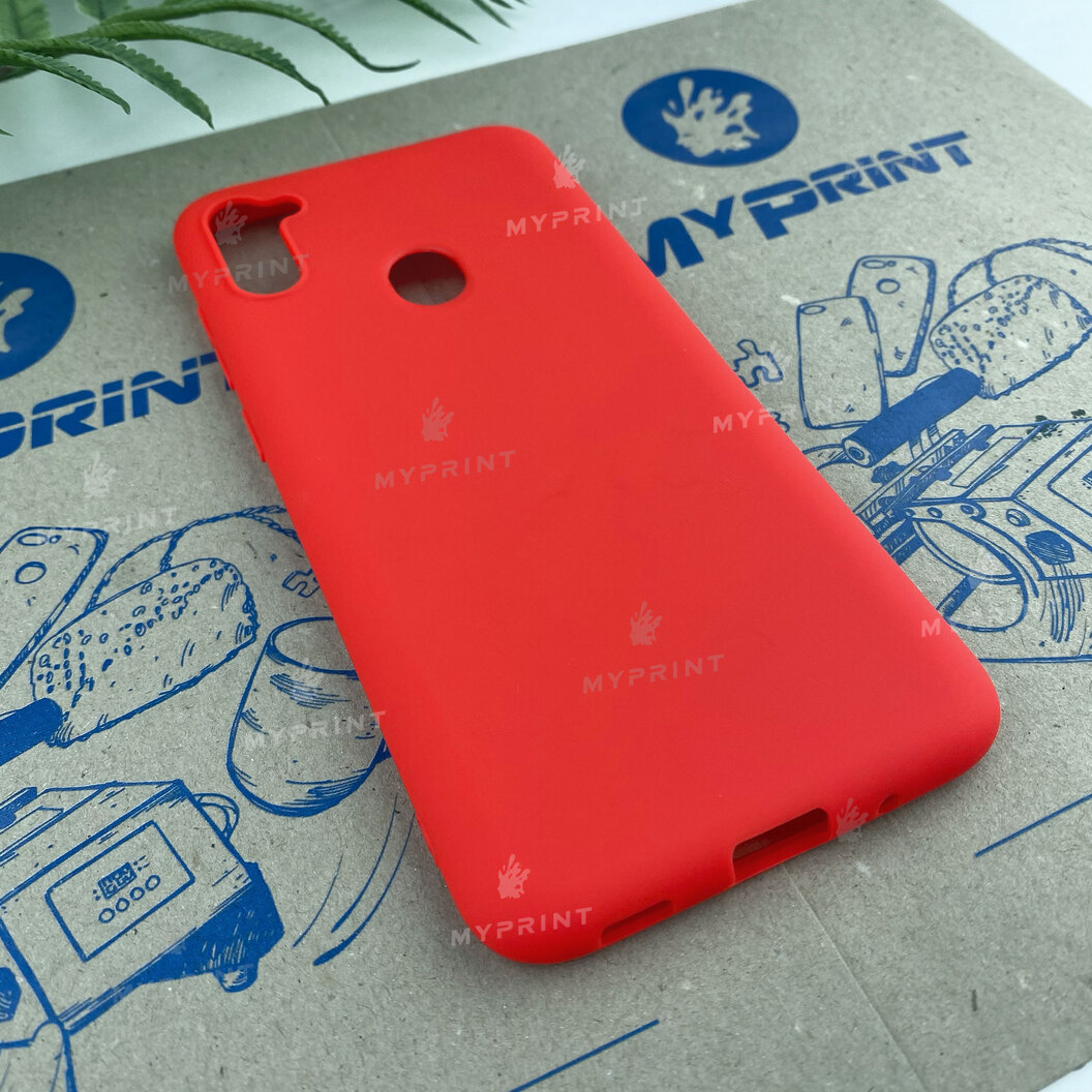 Чохол силіконовий для Samsung A11 / M11 червоний (6605) - фото 2 - Чохли для УФ друку