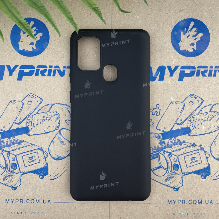 Чохол силіконовий для Samsung A21s чорний (6609) 