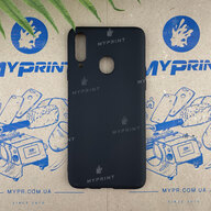 Чохол силіконовий для Samsung A20s чорний (6607) - фото 1 - Чохли для УФ друку