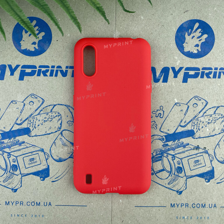 Чохол силіконовий для Samsung A01 / M01 червоний (6689) 