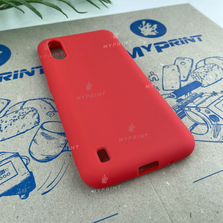 Чохол силіконовий для Samsung A01 / M01 червоний (6689) 