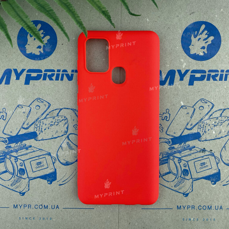 Чохол силіконовий для Samsung A21s червоний (6611) 