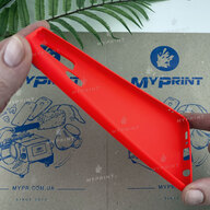 Silicone cover for Samsung A21s red (6611) - фото 3 - Covers for UV printing