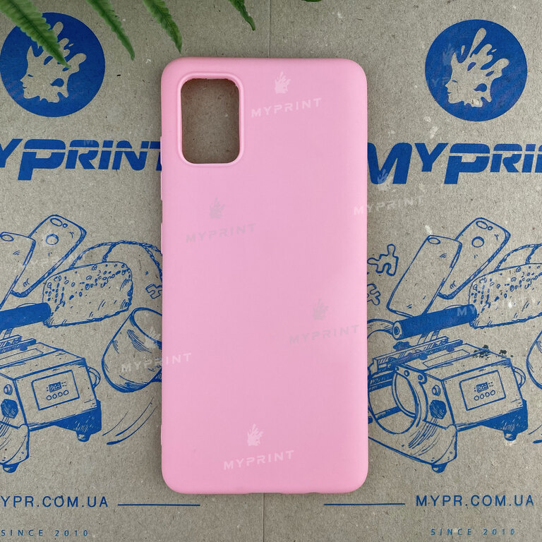 Чохол силіконовий для Samsung A51 рожевий (6584) 