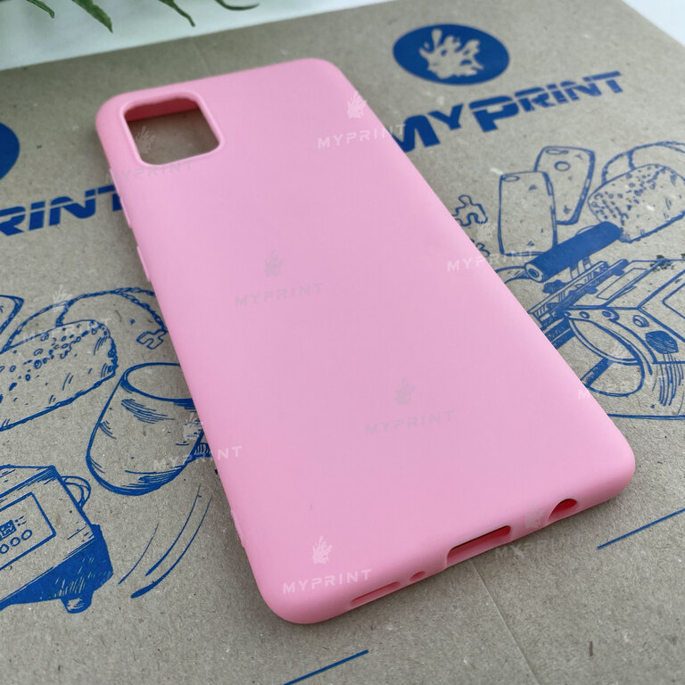 Чохол силіконовий для Samsung A51 рожевий (6584) 