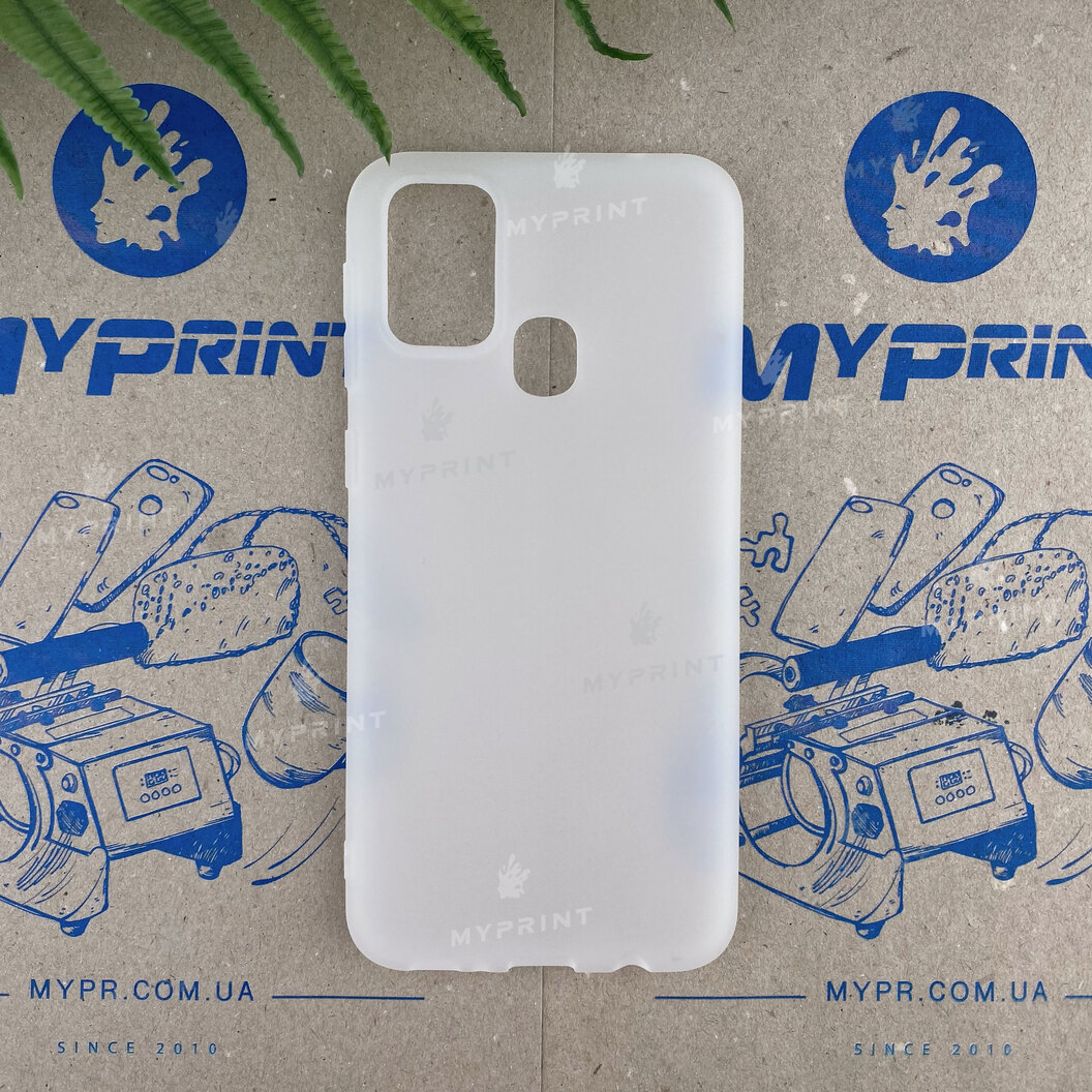 Чохол силіконовий для Samsung M31 білий (6629) - фото 1 - Чохли для УФ друку