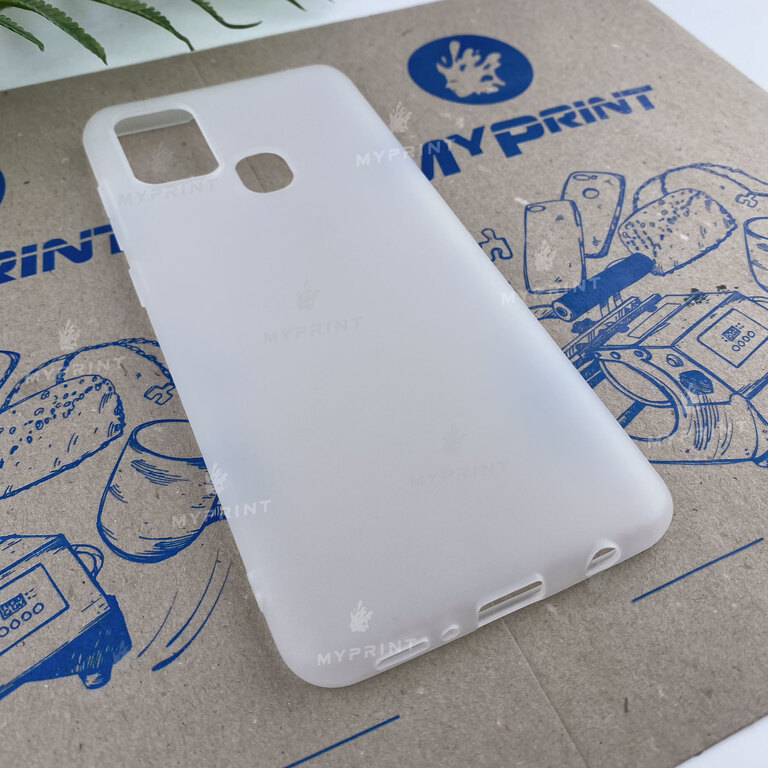Чохол силіконовий для Samsung A21s білий (6612) 