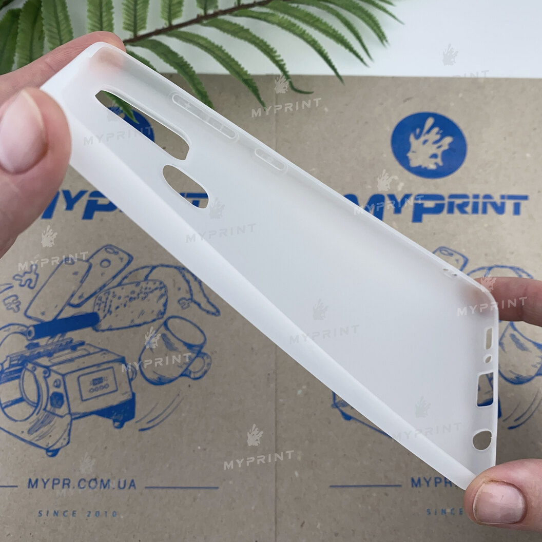 Чохол силіконовий для Samsung A21s білий (6612) - фото 3 - Чохли для УФ друку