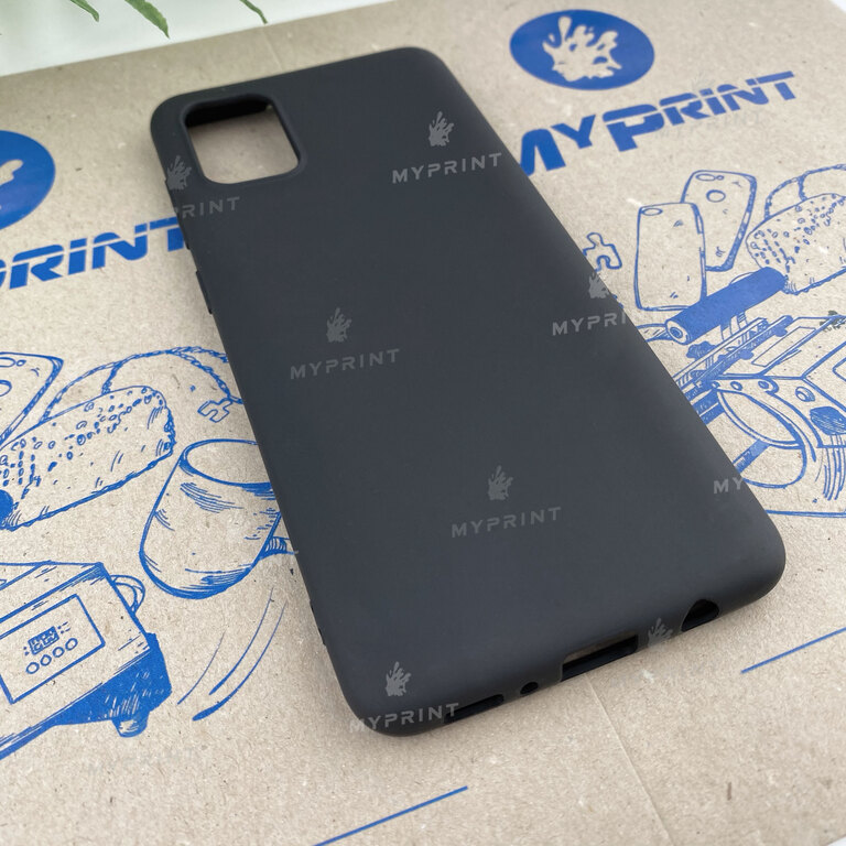 Чохол силіконовий для Samsung A31 чорний (6614) 