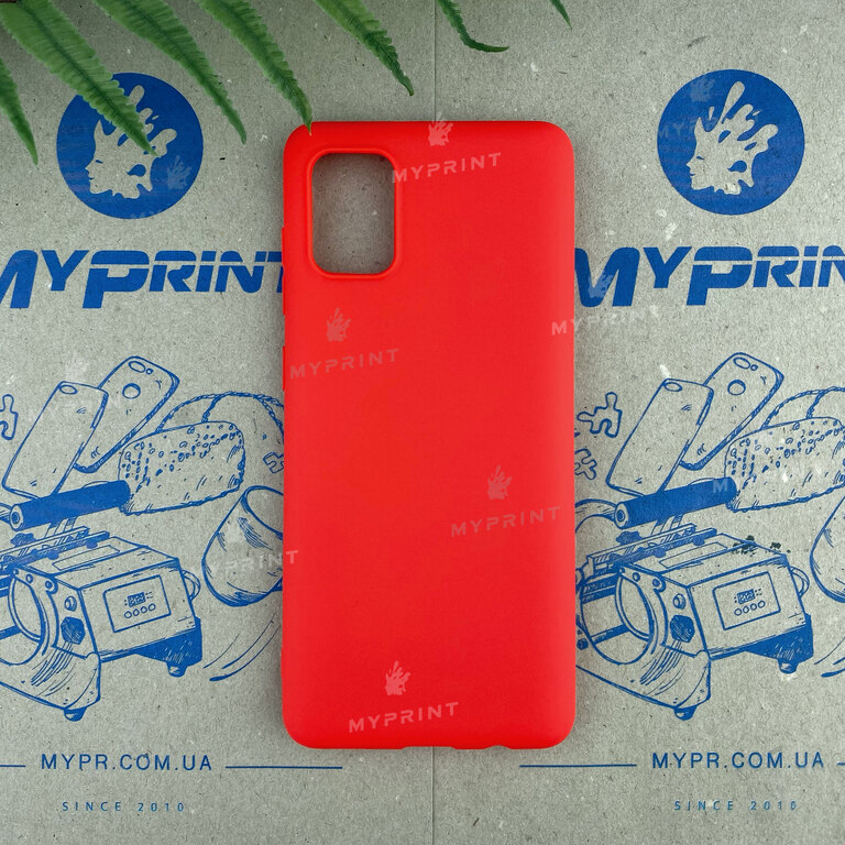 Чохол силіконовий для Samsung A31 червоний (6616) 