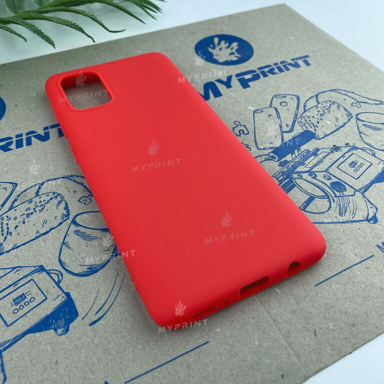 Чохол силіконовий для Samsung A31 червоний (6616) 