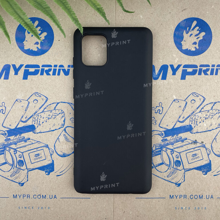 Чохол силіконовий для Samsung Note 10 Lite чорний (6630) 