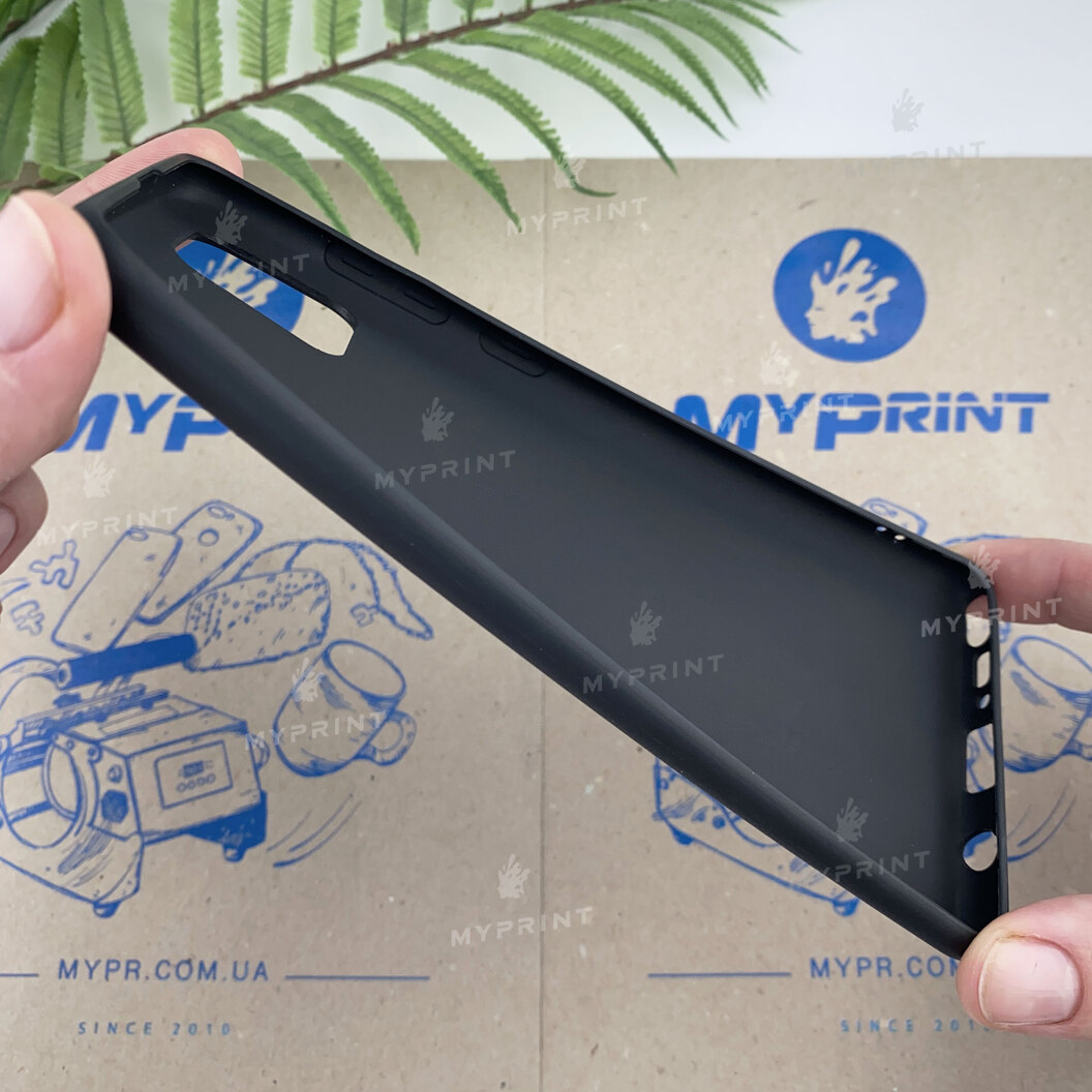 Чохол силіконовий для Samsung Note 10 Lite чорний (6630) - фото 3 - Чохли для УФ друку