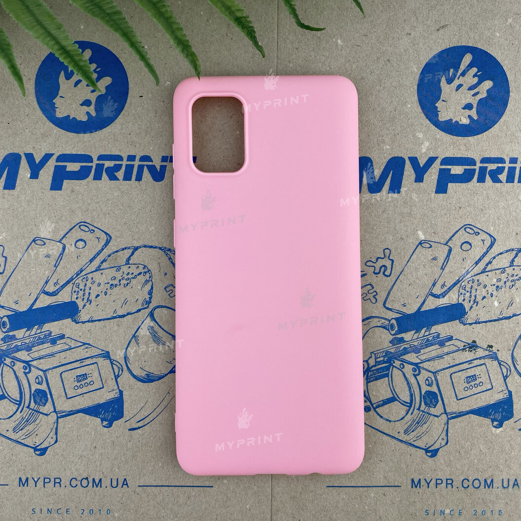 Чохол силіконовий для Samsung A31 рожевий (6615) - фото 1 - Чохли для УФ друку