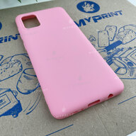 Чохол силіконовий для Samsung A31 рожевий (6615) - фото 2 - Чохли для УФ друку
