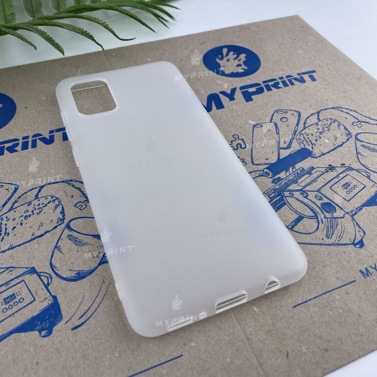 Чехол силиконовый для Samsung A31 белый (6617)  Чехол силиконовый для Samsung A31 белый (6617)