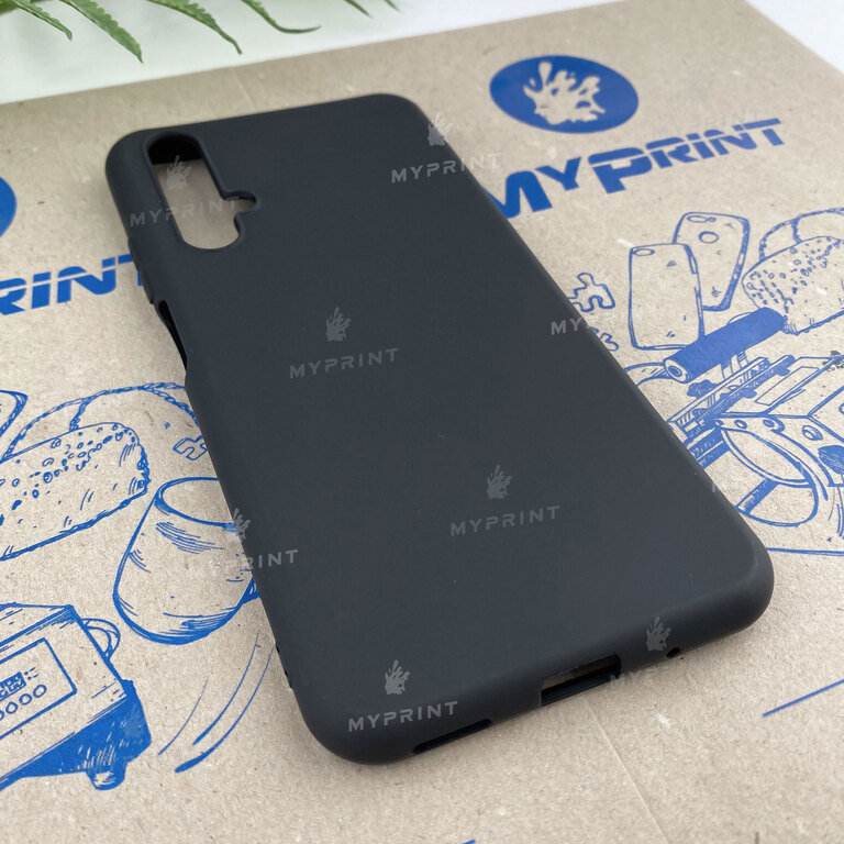 Чохол силіконовий для Huawei Nova 5T чорний (6559)  Чохол силіконовий для Huawei Nova 5T чорний (6559)