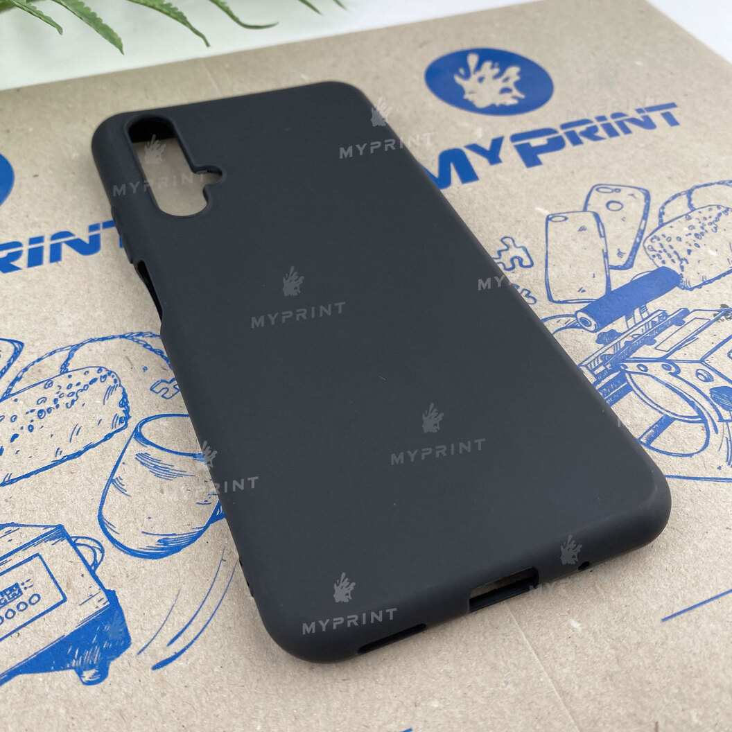 Чохол силіконовий для Huawei Nova 5T чорний (6559) - фото 2 Чохол силіконовий для Huawei Nova 5T чорний (6559) - фото 2 - Чохли для УФ друку