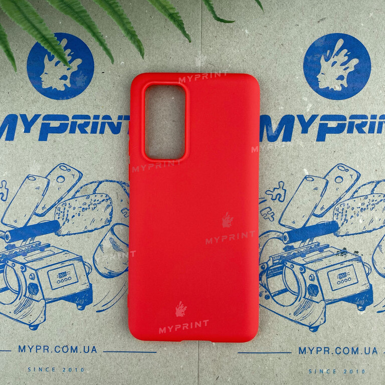Чохол силіконовий для Huawei P40 червоний (6580) 