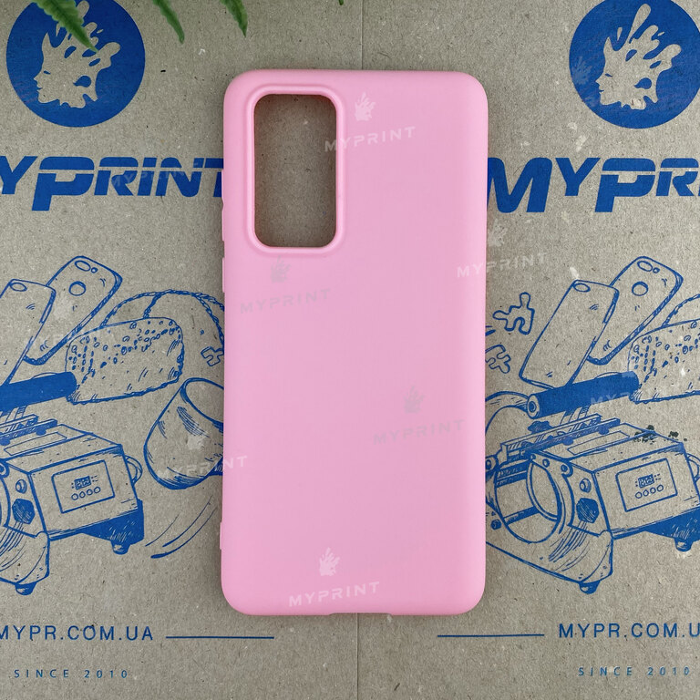 Чохол силіконовий для Huawei P40 рожевий (6574)  Чохол силіконовий для Huawei P40 рожевий (6574)