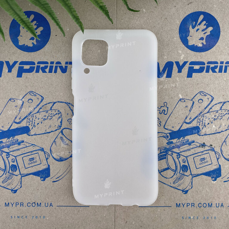 Silicone case for Huawei P40 Lite / Nova 6 SE white (6588)  Silicone case for Huawei P40 Lite / Nova 6 SE white (6588)